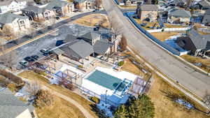 Birds eye view of property