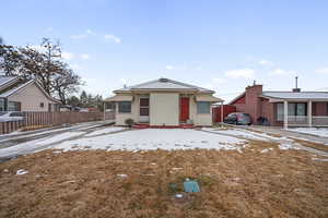 View of rear view of property