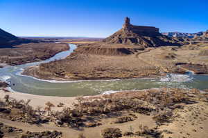 View from Swayzy Beach looking towards lot down river.
