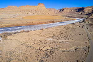 View of mountain feature featuring a water view