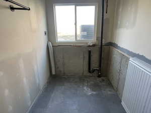 Basement with radiator