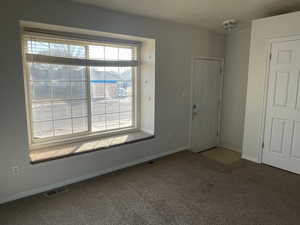 View of carpeted empty room