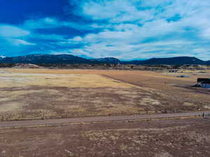 View of mountain feature with a rural view