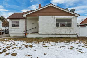 View of snowy exterior