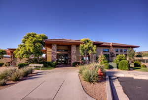 View of front of clubhouse