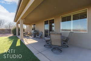 View of patio / terrace featuring area for grilling