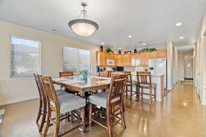 View of dining room