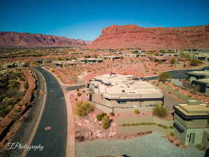 Bird's eye view featuring a mountain, City & Golf Course view