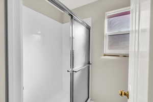 Bathroom with walk in shower