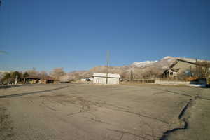 View of road featuring a mountain view