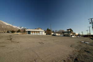 View of street featuring a mountain view