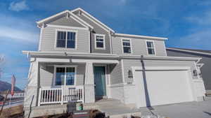 View of front of house featuring a porch