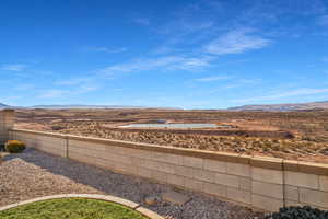 View of yard featuring a mountain view