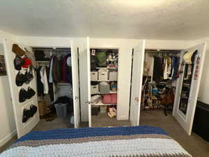 Accessory apartment master bedroom 3 closets