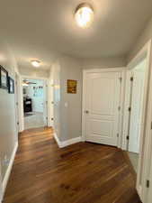 Hallway on main floor to all 3 bedrooms & bathroom