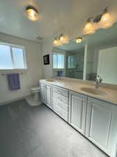 Master bathroom with double sinks