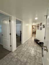 Accessory apartment bedrooms & hallway to family room/kitchen