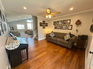 Formal living room just inside the front door