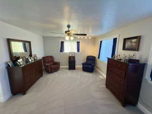 Sitting area in master bedroom