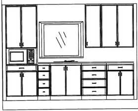 Drawing for potential kitchen in mother-in-law