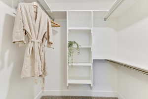 View of spacious closet