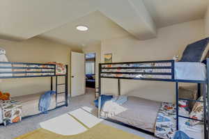 Bedroom featuring carpet flooring