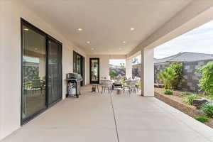 View of patio / terrace with a grill