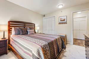 Bedroom featuring a closet