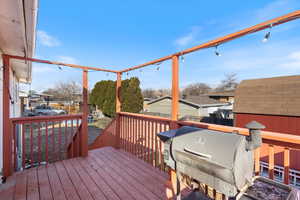 View of wooden terrace built in 2019