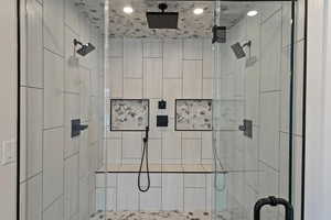 Bathroom featuring an enclosed shower