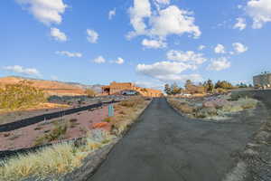 View of road featuring a mountain view