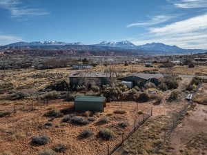 View of mountain feature with a rural view