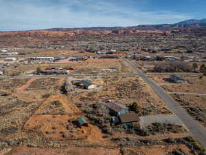 Bird's eye view featuring a mountain view