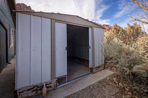 View of outbuilding