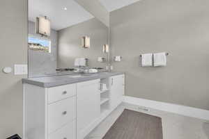 Bathroom with vanity