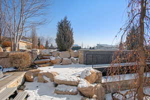 View of snowy yard