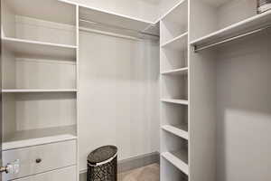 View of spacious closet