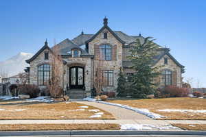 View of french country inspired facade