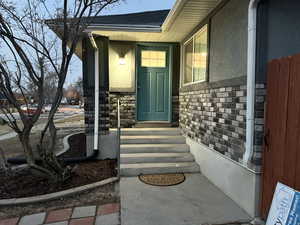 View of entrance to property