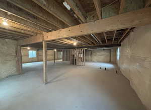 View of basement