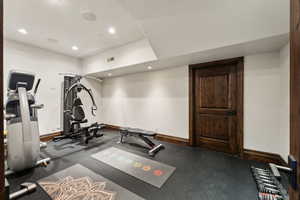 View of workout room