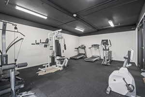 View of workout area