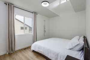 Bedroom featuring light hardwood / wood-style floors