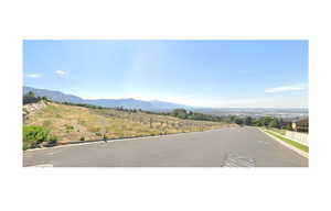 View of road with a mountain view