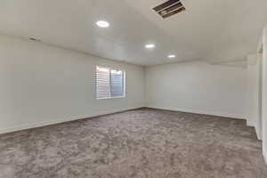 View of carpeted empty room