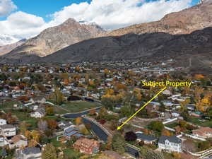 Exterior space featuring a mountain view