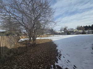 View of snowy yard