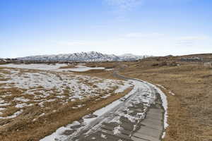 Mountain view and The Ranches Golf Course behind property