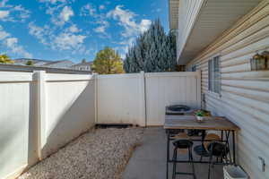 View of patio / terrace featuring cooling unit