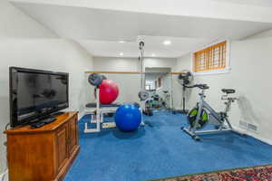 View of workout area